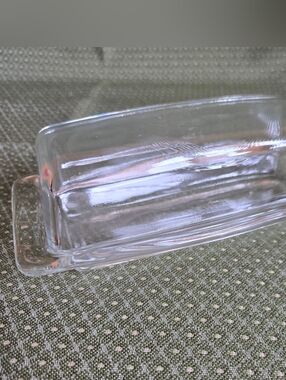 Pyrex Clear Glass Butter Dish Vintage